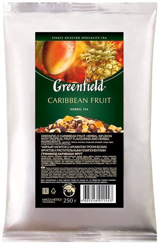 Greenfield Caribbean Fruit фруктовый листовой чай Гринфилд 250 г-0