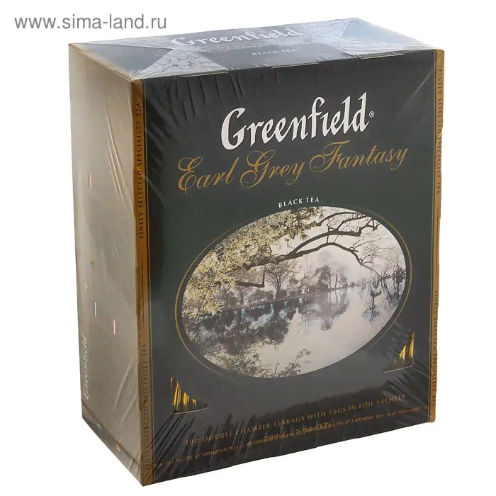 Чай Greenfield Earl Grey fantasy black tea, 100 пак*2 гр