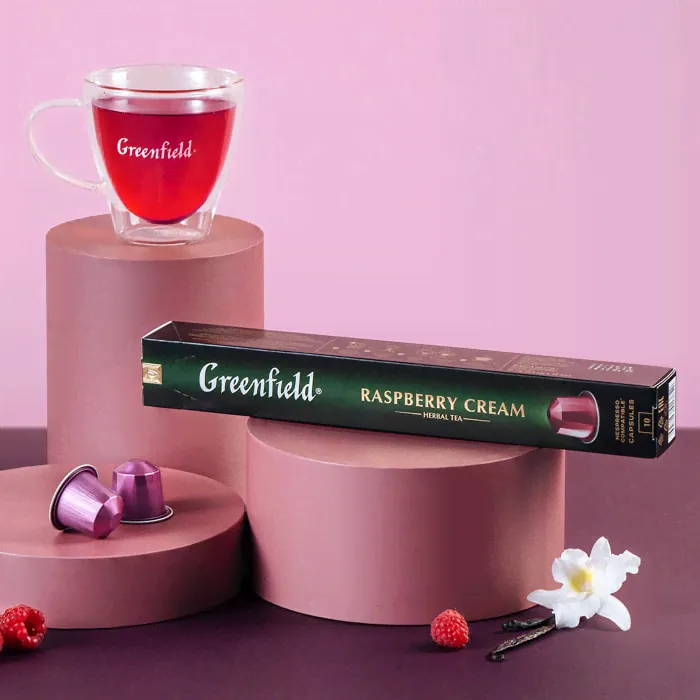Напиток чайный в капсулах Greenfield Raspberry Cream 10шт-2