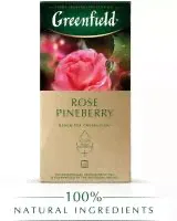 Чай черный Greenfield Rose Pineberry в пакетиках, 25 пак