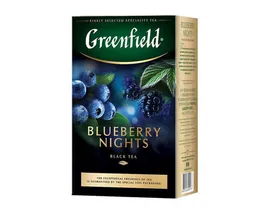 Чай черный листовой Greenfield Blueberry Nights, 100 г (Гринфилд)