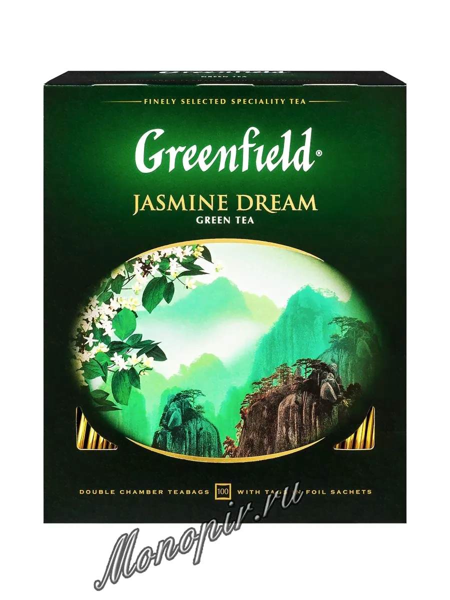 Чай Greenfield Jasmine Dream 100 пакетиков-0