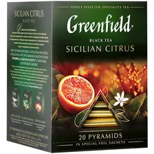 Чай Greenfield Sicilian Citrus чёрный в пирамидках, 20х1.8г