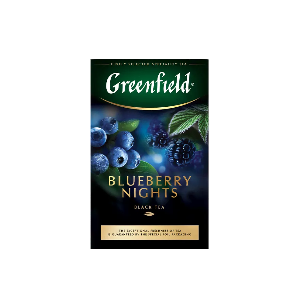 Чай черный листовой Greenfield Blueberry Nights 100 г