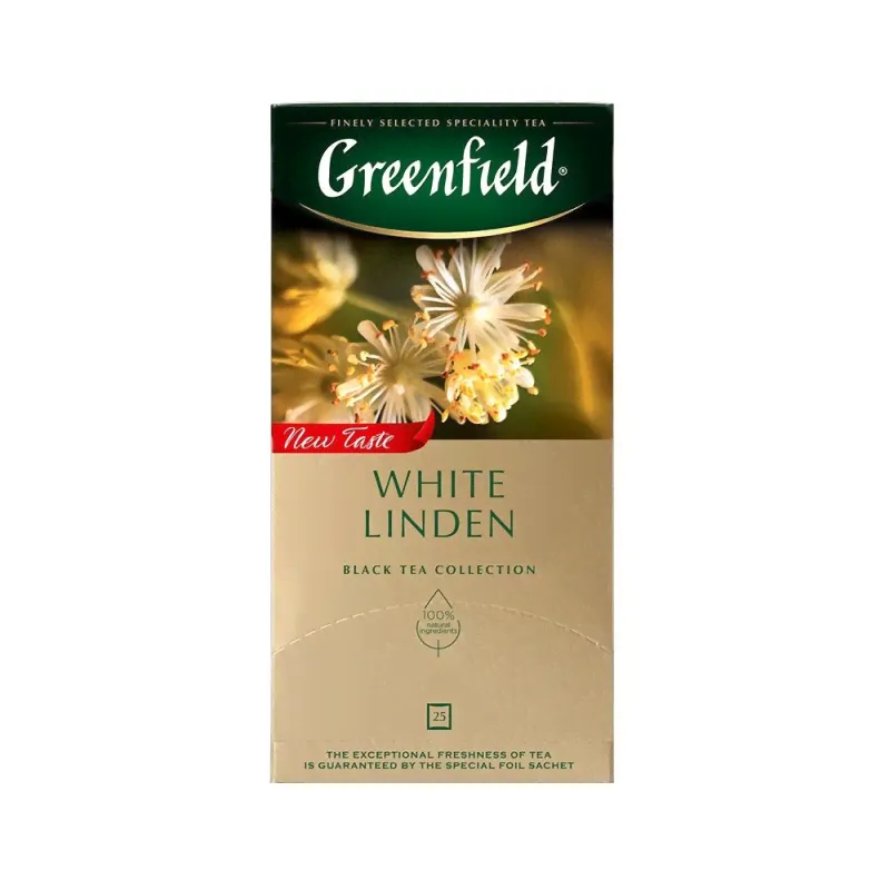 Чай Greenfield White Linden черный с добавками, 25пак 1750-10-0