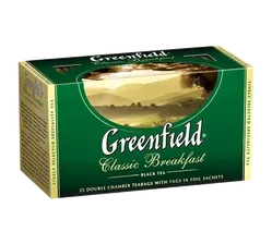 Чай черный Greenfield Classic Breakfast индийский т/у 25 пакетиков