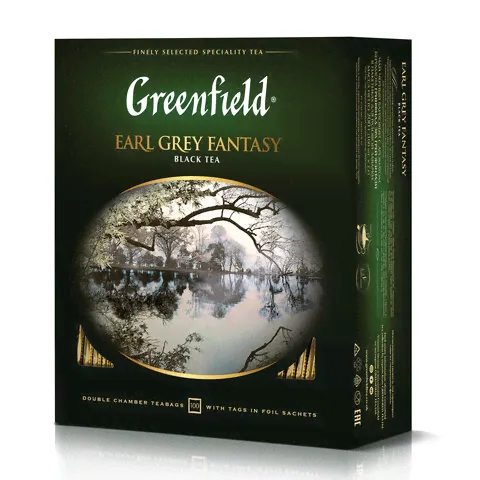 Чай Greenfield Earl Grey Fantasy черн.фольгир 100 пак/уп-3