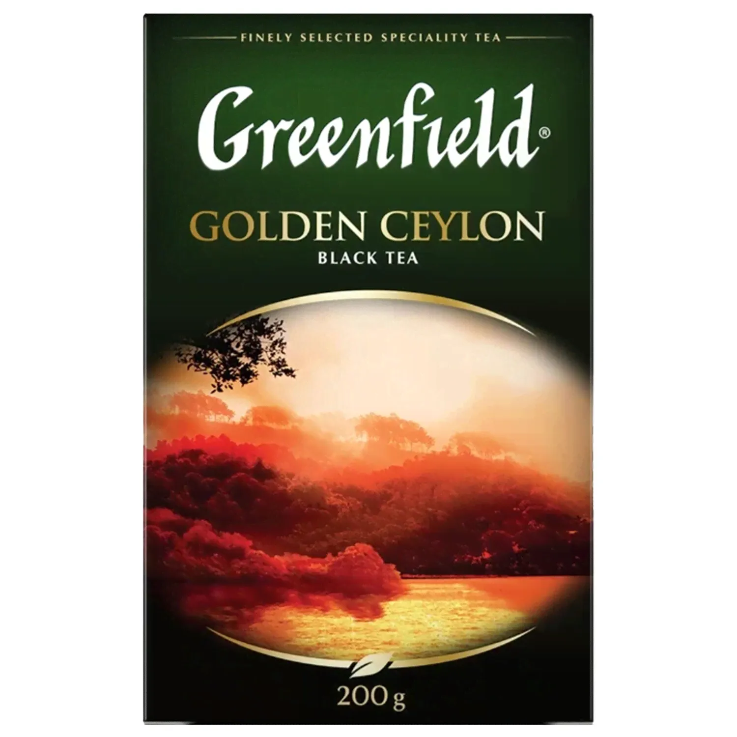 Чай листовой GREENFIELD «Golden Ceylon» черный цейлонский крупнолистовой 200 г, 0791-10