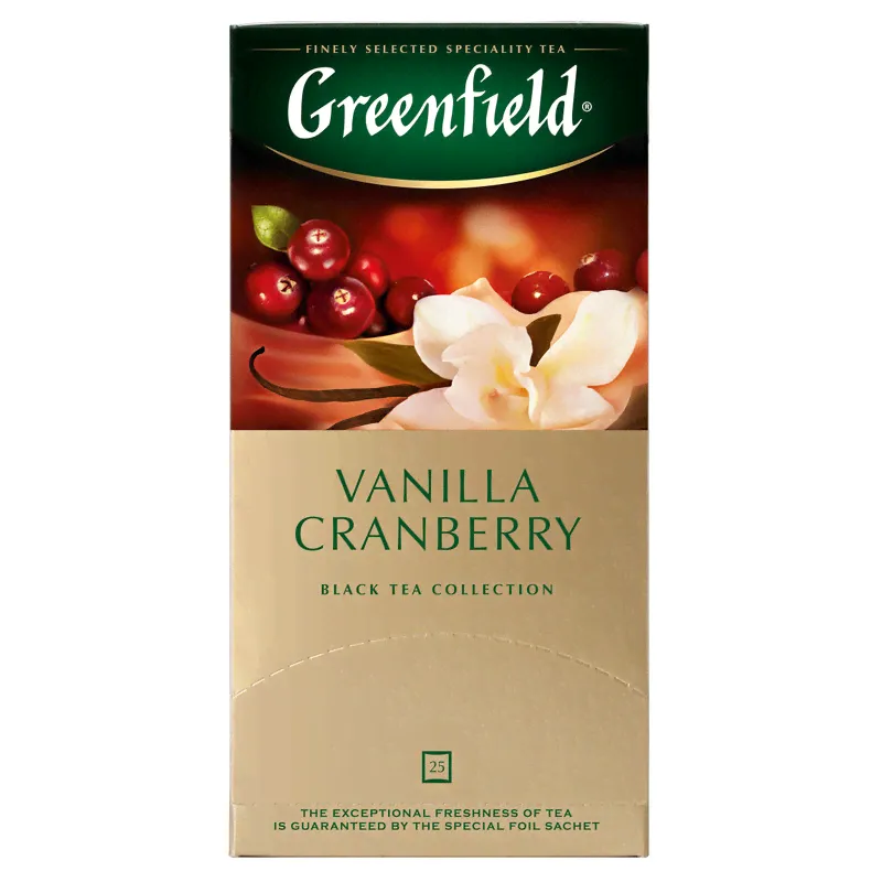 Чай Greenfield Greenfield Vanilla чёрный в пакетиках, 25х1.5г-1
