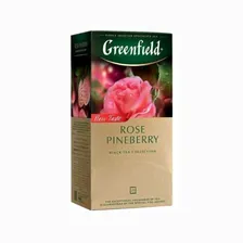 Чай Greenfield Rose pineberry черный 25 пак.*2 гр