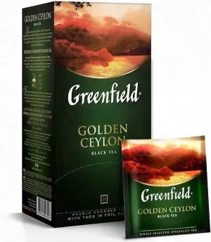 Черный чай в пакетиках Greenfield Golden Ceylon, 25 шт-1