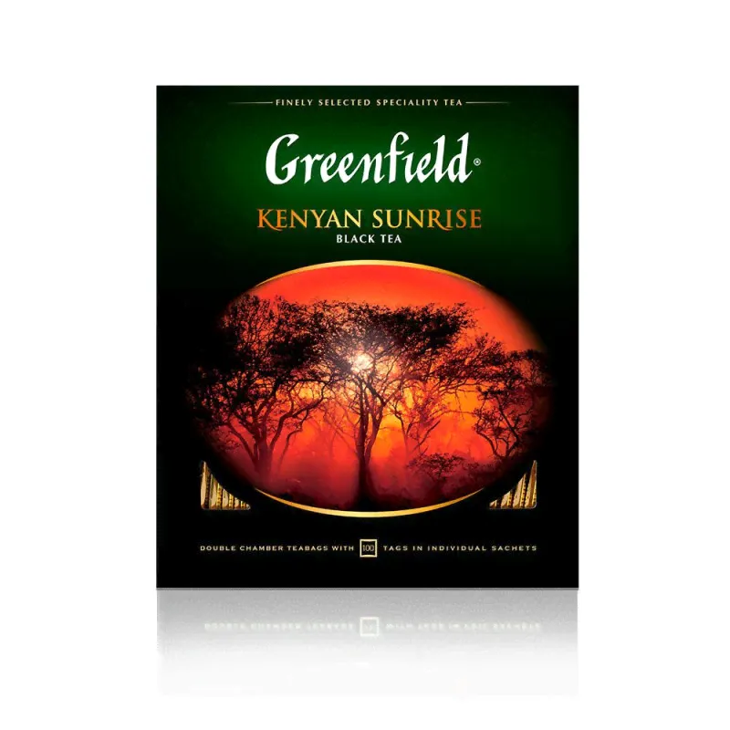Чай Greenfield Kenyan Sunrise черный 100 пакетиков