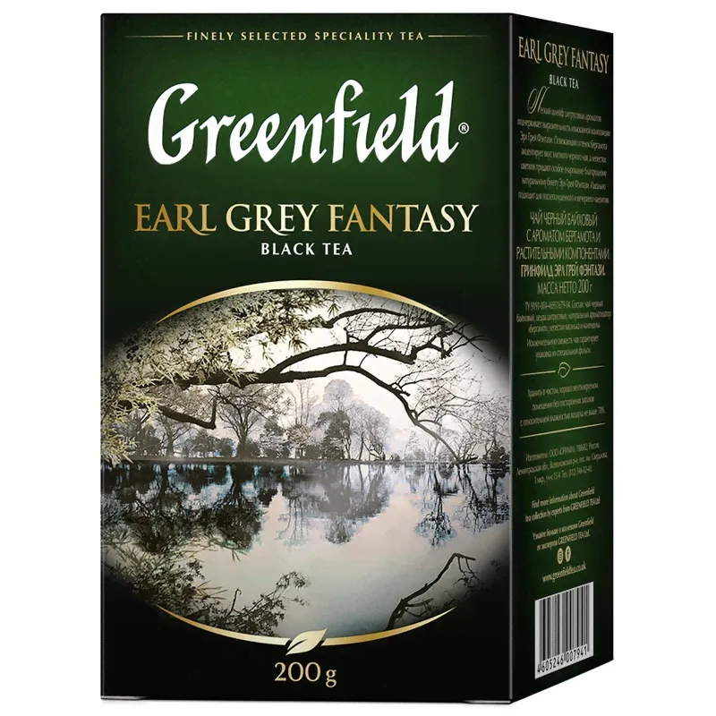 Чай Greenfield Earl Grey Fantasy черный листовой, 200г 0794-10-4