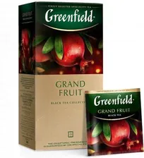 Черный чай в пакетиках Greenfield Grand Fruit, 25 шт