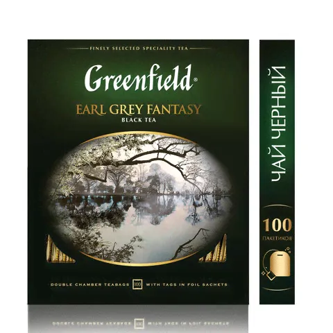 Чай Greenfield Earl Grey Fantasy черн.фольгир 100 пак/уп-4