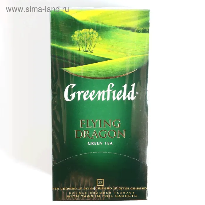 Чай зеленый Greenfield Flying Dragon, 25 пакетиков*2 г