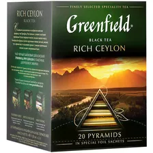 Чай Greenfield Рич Цейлон чёрный цейлонский в пирамидках, 20х2г