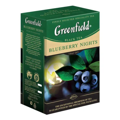 Чай Greenfield Blueberry Nights т/у 100г