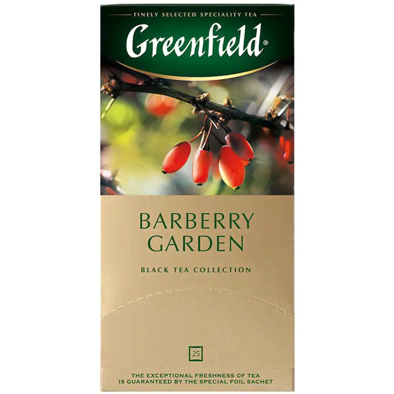 Чай Greenfield Barberry Garden чёрный в пакетиках, 25х1.5г-1
