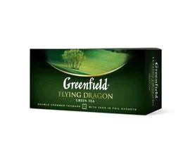 Чай зеленый в пакетиках из фольги Greenfield Flying Dragon, 25 пак/уп (Гринфилд)