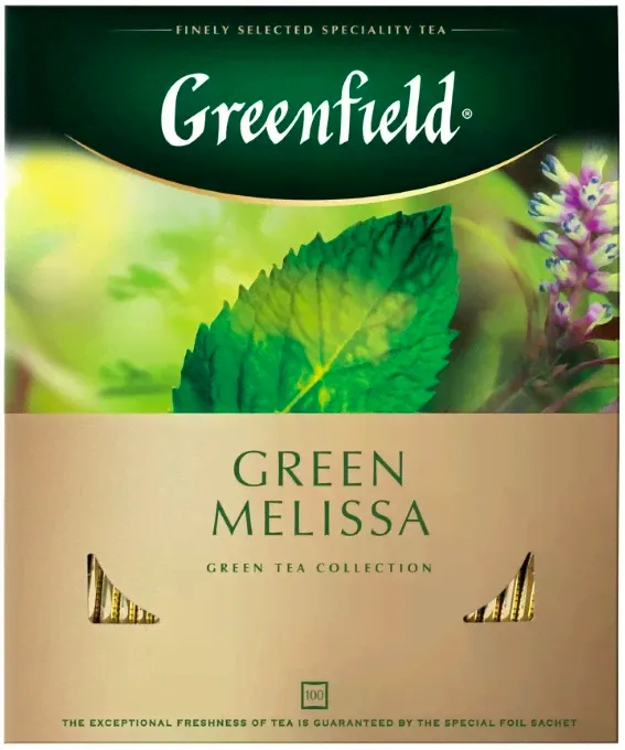 Зеленый чай Greenfield Green Melissa, 100 пак.-0