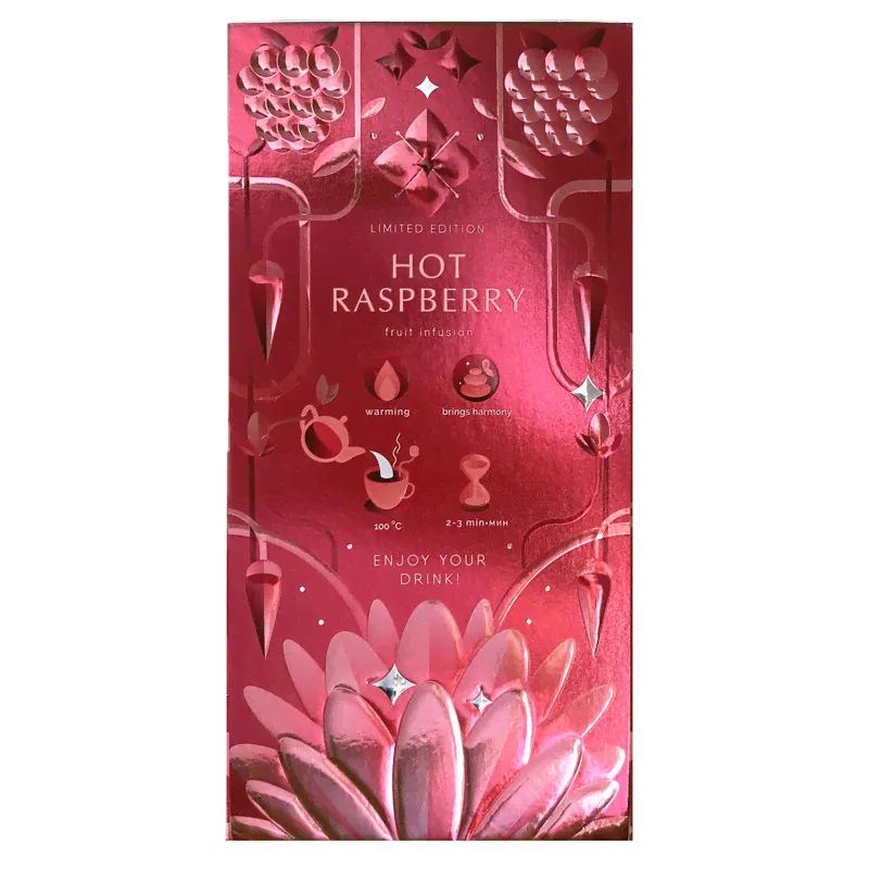 Напиток чайный Greenfield Hot Raspberry малина в пакетиках, 25x1.8г