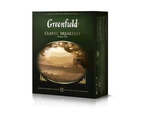 Чай черный в пакетиках Greenfield Classic Breakfast, 100 пак/уп (Гринфилд)-0