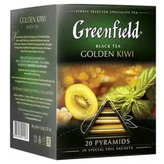 Чай черный Greenfield Golden Kiwi в пирамидках, 20 шт.-0