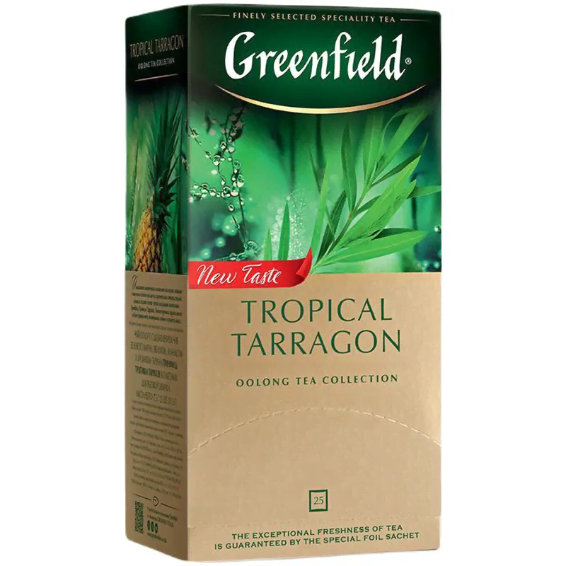 Чай Greenfield Tropical Tarragon зелёный в пакетиках, 25x1.5г-0
