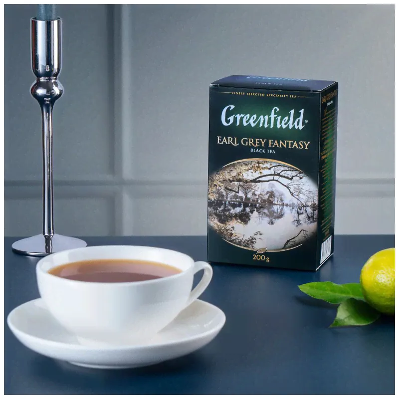 Чай Greenfield Фэнтази чёрный Earl Grey листовой, 200г
