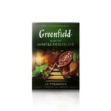 Чай Greenfield Mint and Chocolate черный в пирамидках, 20 шт.