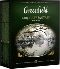 Черный чай в пакетиках Greenfield Earl Grey Fantasy ароматизированный, 100 шт