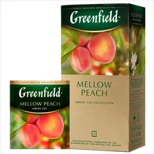 Чай Greenfield Mellow Peach, зеленый с персиком/мандарином, 25 пак.