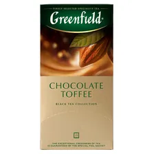 Чай Greenfield Шоколад-тоффи чёрный в пакетиках, 25х1.5г