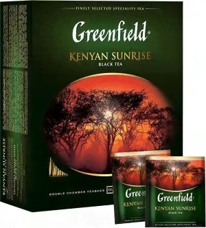 Черный чай в пакетиках Greenfield Kenyan Sunrise, 100 шт-3