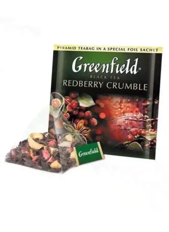 Чай черный Greenfield Redberry Crumble 20 пирам. × 1,8г оптом