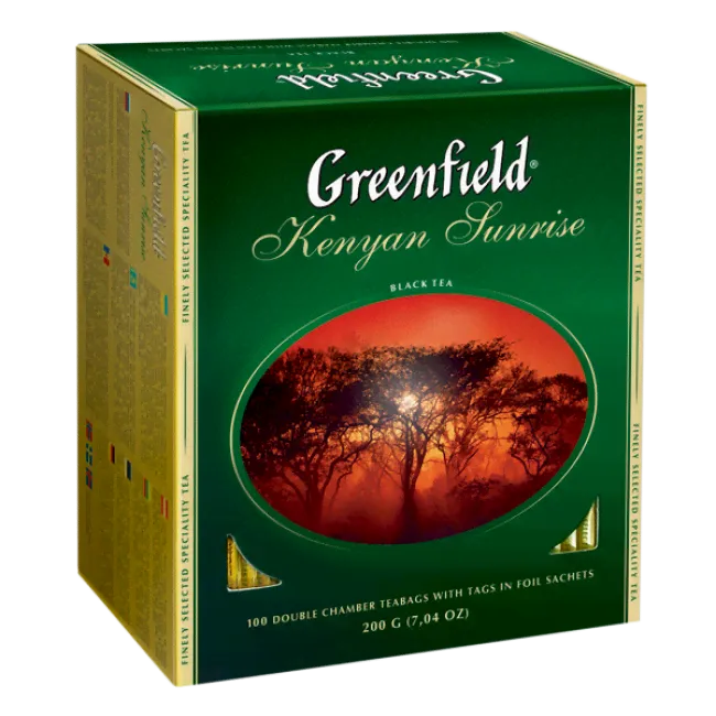Чай Greenfield Kenyan Sunrise 100 пак. 200 г.-0