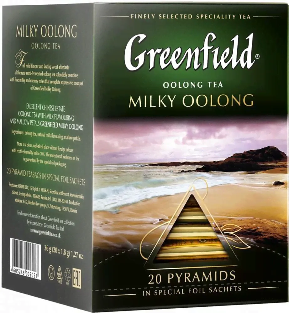 Чай Greenfield "Milky Oolong", молочный улун, 20 пирамидок