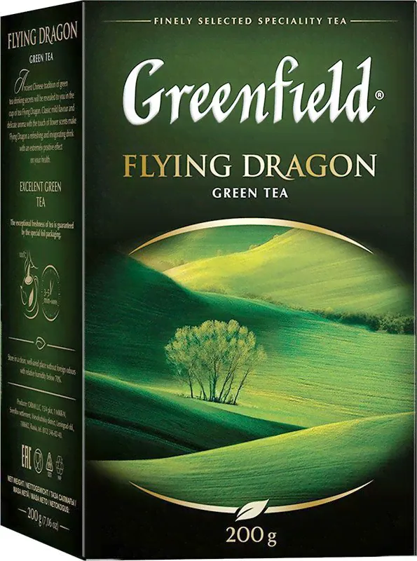 Greenfield Flying Dragon зеленый листовой чай Гринфилд 200 г-0
