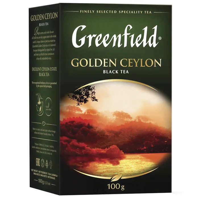 Чай Greenfield Golden Ceylon (Голден Цейлон), черный, листовой, 100 г-0