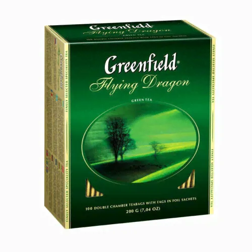 Чай зеленый Greenfield Flying Dragon в пакетиках 100 шт-0