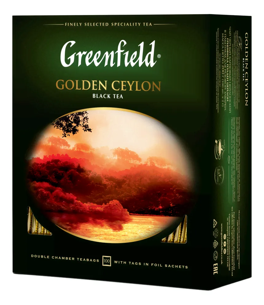 Чай Greenfield Golden Ceylon черный (2г х 100шт), 200г-2