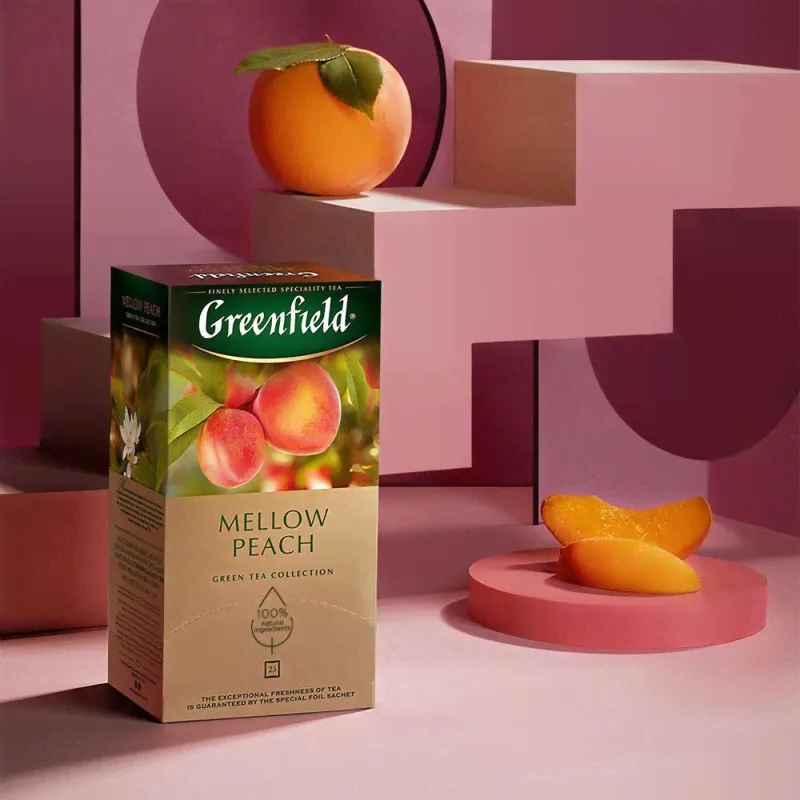 Чай Greenfield Mellow Peach зел, 25пак 1389-10-2