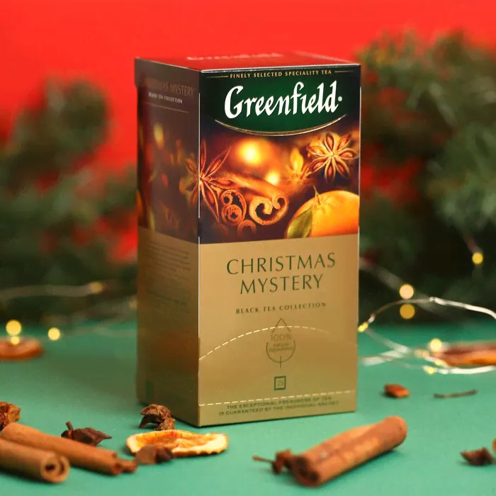 Чай Greenfield Christmas Mystery black tea, 25 x 1,5 г-0