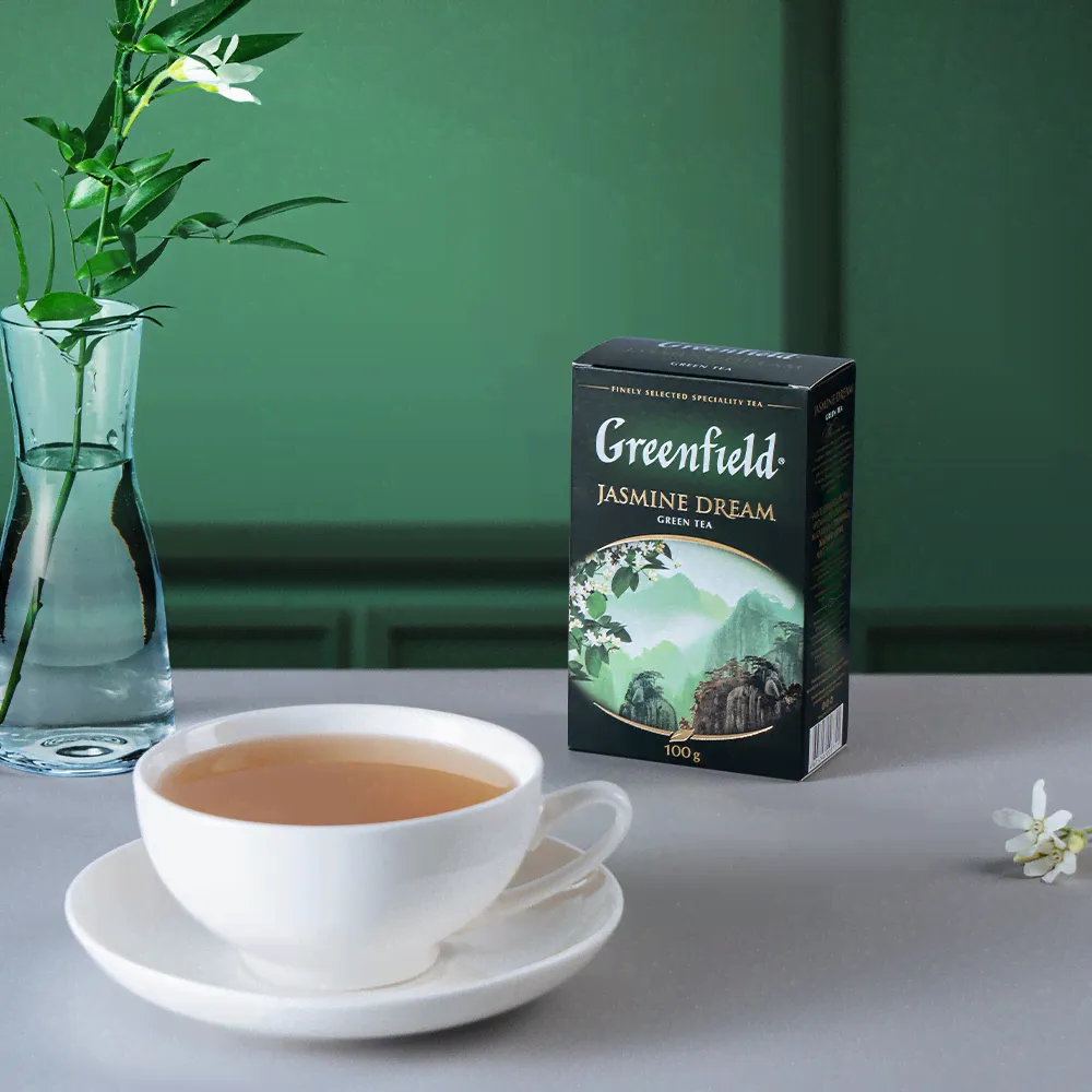 Чай "Greenfield" Jasmine Dream зеленый листовой, 100г