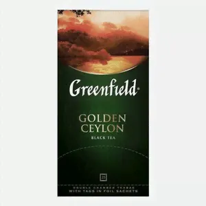 Чай черный Greenfield Golden Ceylon в пакетиках 25 шт, 50 г