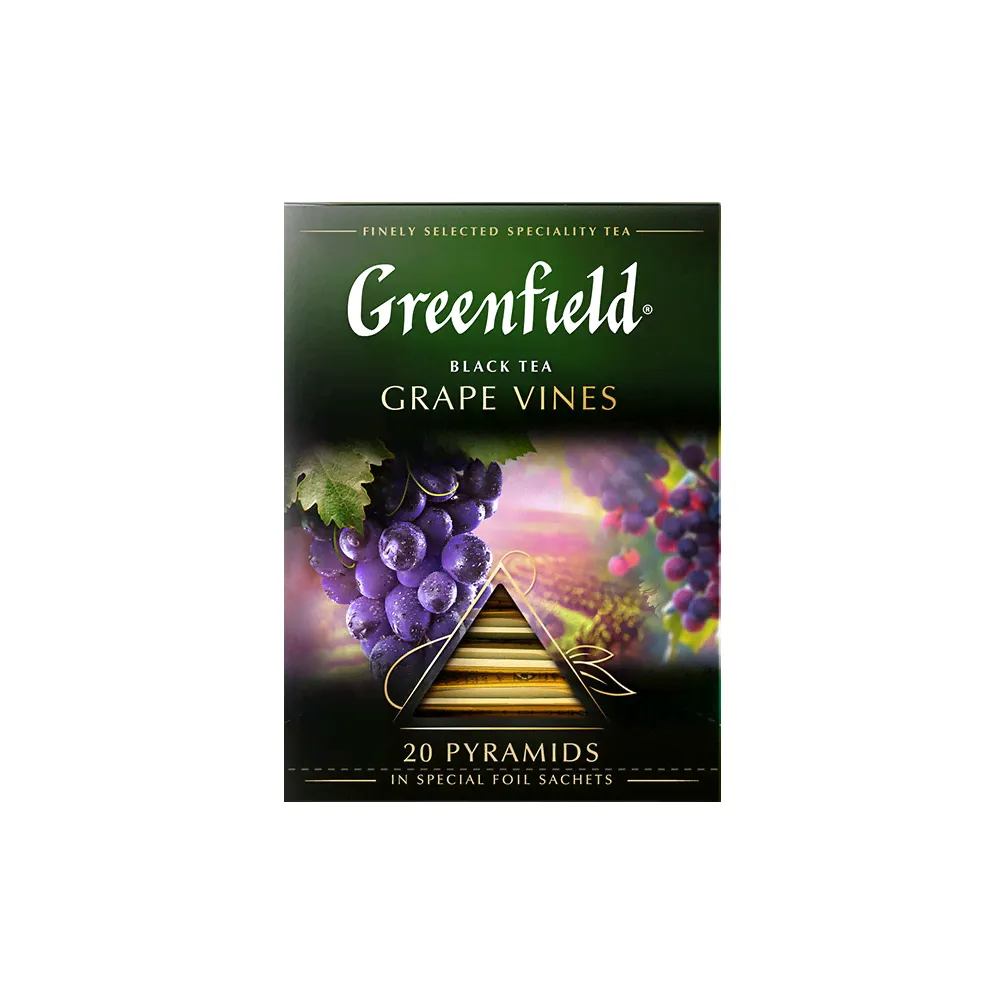 Чай черный в пирамидках Greenfield Grape Vines 20 пакетиков