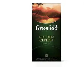 Чай черный в пакетиках из фольги Greenfield Golden Ceylon, 25 пак/уп (Гринфилд)