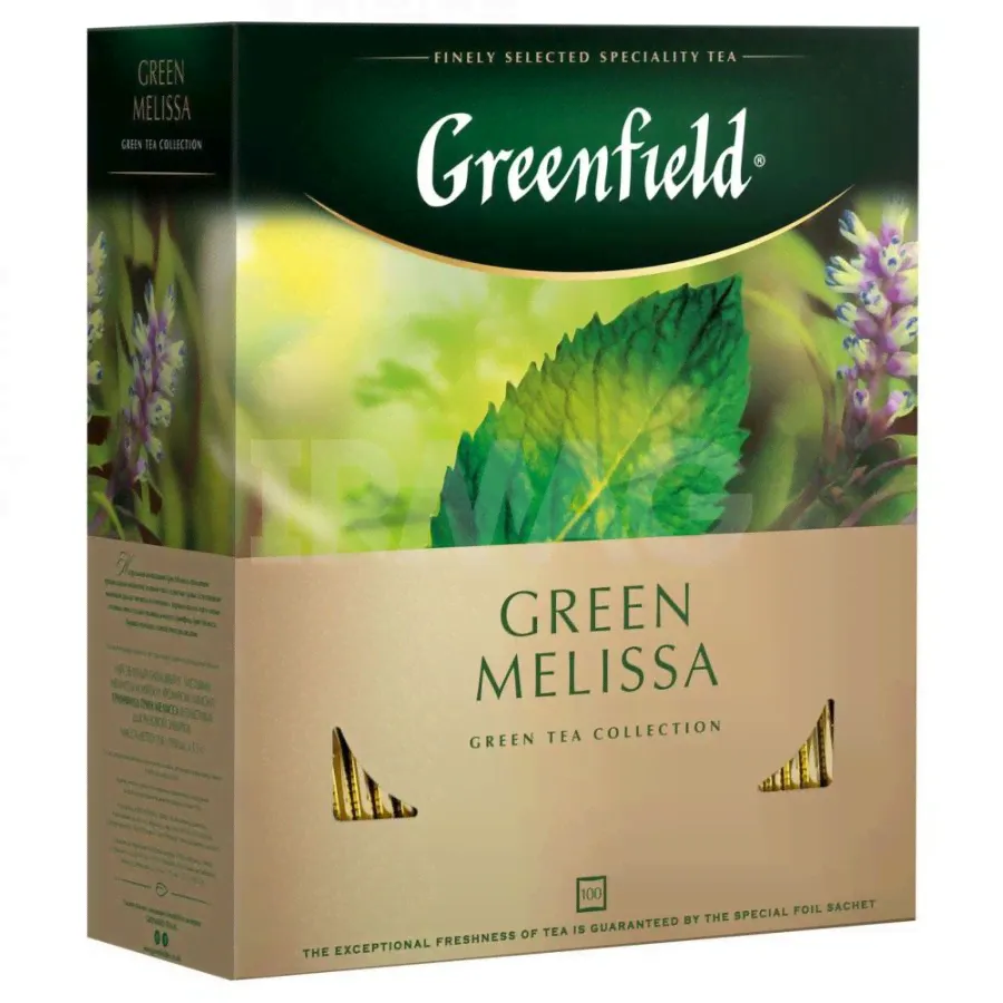 Чай зеленый Greenfield Green Melissa (100 шт)-0