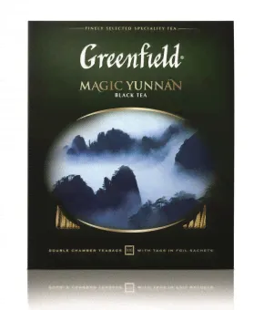 Чай черный Greenfield Magic Yunnan, 100 пак.